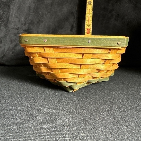 Longaberger St‎ Patricks lucky twist basket protector liner lid Shamrock knob - Picture 12 of 14